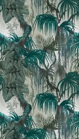Papier peint mural en vinyle non tissé gris pétrole vert jungle moderne fabriqué en Allemagne pour chambre à coucher, salle à manger, salon, hôpital, maison anti-fumée
