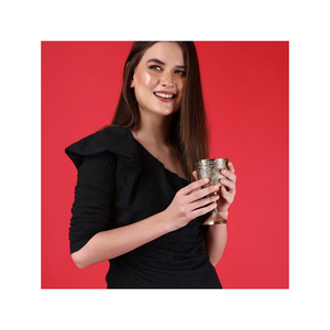 Cáliz de Latón Vintage Más Vendido |   Copa de Vino Medieval Renacentista del Rey Arturo, Regalo para Comunión y Decoración Navideña - Product Image 2