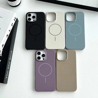 Nouveau étui magnétique fort d'origine pour iPhone 16 Pro Max Plus demi-paquet couverture de téléphone portable brillante dure pour Iphone 15 14 13