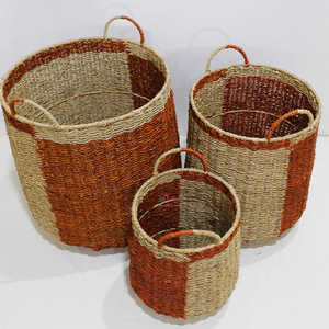 Artex Dong Thap Paniers de rangement tissés en jonc de mer naturels faits à la main Coffrets cadeaux décoratifs en osier pour l'organisation et la décoration de la maison - Product Image 6