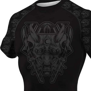 Rash Guard à manches courtes vierges, meilleur équipement personnalisé de conception, équipement MMA et engrenages d'entraînement pour grappins - Product Image 3