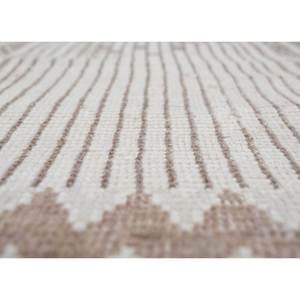 Tapis en polyester noué à la main à motif géométrique Thyme Ivory pour la décoration de la maison, du salon ou du couloir, rectangulaire AKPL-3008 - Product Image 3