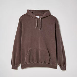 Sudadera con capucha de gran tamaño lavada vintage 100% algodón de peso pesado Streetwear pulóver sudadera de lana suave logotipo personalizado OEM hombres sudaderas con capucha - Product Image 1