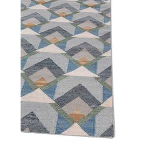 Alhambra พรมขนสัตว์ถักแบบแบนสีเทา & สีดำลวดลายเรขาคณิต & นามธรรมสำหรับห้องโถงในบ้านและพื้น Rug-ADWL-13145ปอกระเจาสี่เหลี่ยมผืนผ้า - Product Image 4