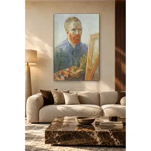Impression sur toile de l'autoportrait de Van Gogh à l'étable - Product Image 2