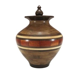 Unique Design Funeral Ashes <b>Memorial</b> Keepsake <b>Wooden</b> Cremation Urns Handcrafted Funeral Cremation Urns at Affordable Price - Product Image 2