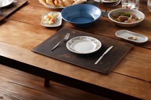 Luxury Genuine Leather Place Mat for Restaurant Dining <b>Table</b> Waterproof Heat Resistant <b>Table</b> Mat LPM-0001 - Product Image 5