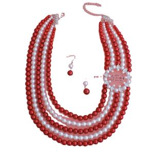 Delta socority socity since 13เคลือบสีแดงพีระมิดทองเงินเข็มกลัด rhinestone Pearl เครื่องประดับผู้หญิงของขวัญปาร์ตี้ - Product Image 5