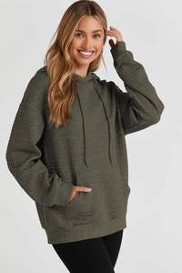 เสื้อฮู้ดจ็อกกิ้งคอกลมสำหรับผู้หญิง ผ้าเจอร์ซีย์คอตตอนพิมพ์ลาย ตัดเย็บแบบครอป พร้อมโลโก้ด้านหน้า เป็นมิตรกับสิ่งแวดล้อม ป้องกันรอยยับ แห้งเร็ว - Product Image 3