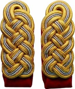Nudo de cordón de hombro de oro alemán, venta al por mayor, accesorios de uniforme con cable, charreteras y hombreras para uniformes de guardia - Product Image 3