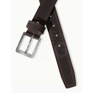 Personalizable precio al por mayor de fábrica de los hombres de cuero hecho vestido pantalón cinturones con hebilla para la venta - Product Image 3