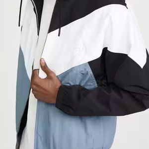 2025 personnalisé haute qualité Shorts coupe-vent ensemble été 2025 hommes coupe-vent ensembles courts unisexe couleur bloc Nylon Shorts ensemble - Product Image 5