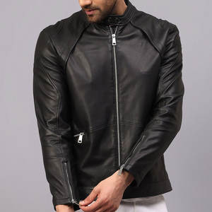 OEM Street Wear impermeable chaqueta de cuero genuino de talla grande Edición limitada nueva llegada gran oferta chaqueta de cuero de motorista para hombre - Product Image 4