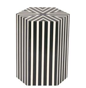 Table d'appoint de luxe inspirée de l'art du marqueterie osseuse avec finition artisanale décorative, parfaite pour les maisons modernes et les espaces de vie élégants - Product Image 6