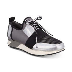 Sneakers da Donna Material Girl Annya Traspiranti Grigio Scuro Taglia 5 M Scarpe Comode - Product Image 1