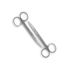Jeu d'instruments chirurgicaux manuels Ciseaux à iris en acier inoxydable de 3.5 à 5 pouces (8.9 cm à 12 cm) droits - Product Image 1