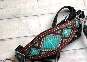 Nouveau Stock importé cuir de vachette Western cheval selle à bascule importé usiné à la main Endurance cheval tête collier de poitrine - Product Image 3