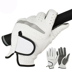 Blanc doux couleur Indonésie Cabretta cuir haute qualité souple Cabretta cuir hommes gants de golf fabricants durables - Product Image 2