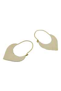 Pendientes Bali, joyería, Material de latón, pintura a mano, diseño de cerámica azul, pendiente colgante, acabado dorado mate para niñas y mujeres - Product Image 6