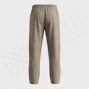 Pantalon large droit personnalisé, coupe ample, en jersey de polyester, pantalon de survêtement pour homme, plissé, ample, pantalon de survêtement pour homme, vente en gros - Product Image 2