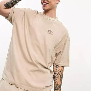 Elegante Slim Fit Adult Wear Camiseta de gran tamaño 100% Algodón Loose Fit Impreso Hecho en Pakistán Camiseta de gran tamaño para hombres - Product Image 4