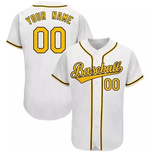 2022 personalizado béisbol cuello en V Jersey juvenil Softball uniforme logotipo al por mayor sublimación equipo en blanco personalizado impreso Jersey - Product Image 5
