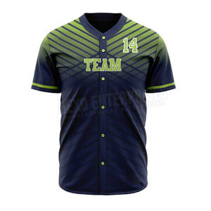 High Street Hip Hop Uniformes de béisbol personalizados para hombres Ropa deportiva transpirable con logotipo de equipo Tallas grandes para adultos - Product Image 3