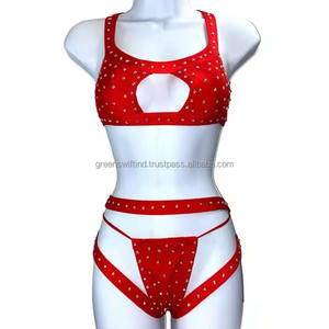 Vêtements de danse exotiques en diamant de haute qualité, sur mesure, vente en gros d'usine - Product Image 3