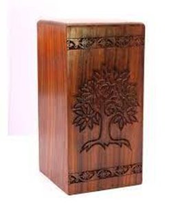 Suministros funerarios de madera de estilo clásico Urnas de madera al por mayor Urnas de cremación Diseño hecho a mano de última calidad Urna para adultos - Product Image 4