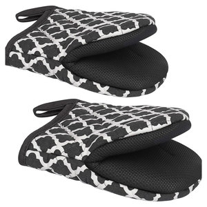 Breathable Cotton <b>Oven</b> <b>Gloves</b> Non-Slip Heat-Resistant Insulated Kitchen Mitts for Baking - Product Image 5