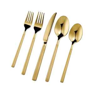 Elegante y duradero apto para lavavajillas de acero inoxidable 304, juego de cubiertos ecológicos seguros para alimentos, mango de diseño real para negocios - Product Image 6