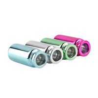 Ensemble de flacons de voyage en verre et métal colorés, contenants cosmétiques rechargeables anti-fuite pour le rangement des articles de toilette et des soins de la peau