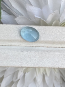 เพชร5.50กะรัตพลอยอะความารีนธรรมชาติสุดอลังการทำเครื่องประดับอัญมณีทรงวงรีทรงหลวมความแวววาวสวยงาม - Product Image 2