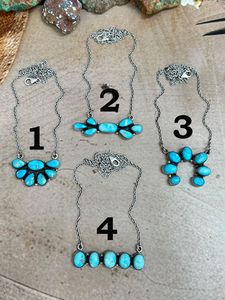 Collar de plata de ley azul turquesa hecho a mano, regalo de joyería de piedras preciosas naturales para mujeres y niñas todos los días - Product Image 4