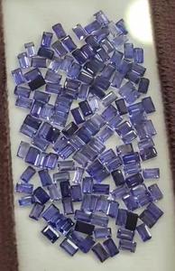 345 piezas de Iolita Natural 5x3mm baguette Octágono faceta 110 Cts Lote Iroc Ventas buena calidad Corte de piedras preciosas sueltas US $154 para todos - Product Image 6