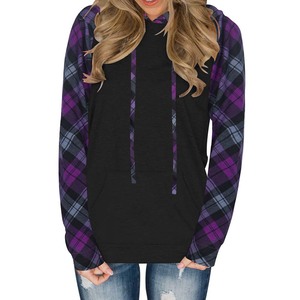 Nuevas mujeres de gran tamaño 100% algodón bloque Sudadera con capucha invierno peso pesado polar con bordado Rhinestone Logo impreso diseño - Product Image 2