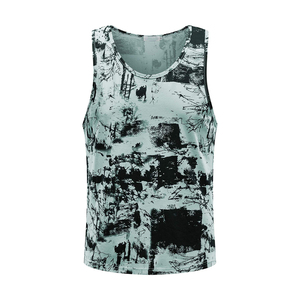 Logotipo personalizado Running Workout Athletic Loose Fit Casual Men's Fitness Tank Tops algodón poliéster con servicio OEM - Product Image 2