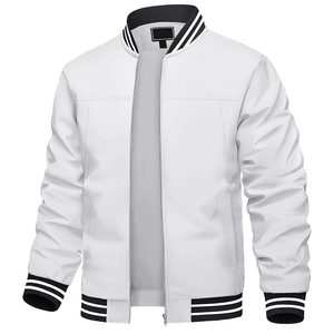 Veste universitaire pour homme de qualité supérieure, brodée sur mesure, col montant, logo frontal, élégante, durable, imperméable, écologique, matelassée - Product Image 5