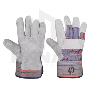 Guantes de trabajo a prueba de calor de cuero grueso superventas Guantes de seguridad con logotipo personalizado para trabajo pesado Suministro directo de fábrica - Product Image 1