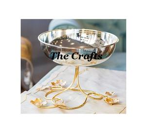 Bol à chocolats en aluminium blanc et or Ensemble de cinq tailles et formes différentes - Product Image 5