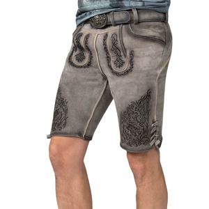 Shorts en Lederhosen traditionnels bavarois de haute qualité pour hommes, brodés sur mesure, motif vintage uni, nouveaux shorts - Product Image 6