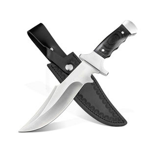 Venta al por mayor personalizado OEM ODM PRESTIGE BLADES profesional caza Camping al aire libre cuchillo de hoja fija de acero de Damasco Drop Point - Product Image 5