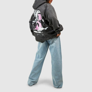 Sudadera con capucha de algodón para mujer superventas de tendencia superior 100% algodón logotipo personalizado ropa de calle diseño sudaderas con capucha para venta de invierno - Product Image 3