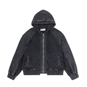 Customizable Pattern Men's New Camo <b>Hoodie</b> Coat Heavy Washed Jersey Digital Street <b>American</b> Style Fur Stitching Winter Sweater - Product Image 1