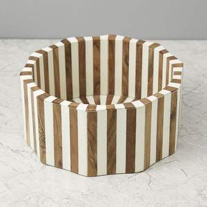 Boules décoratives en métal rondes en résine de bois de verre pour l'affichage de table de remplissage de bol rustique Orbs de style intérieur faits à la main - Product Image 2