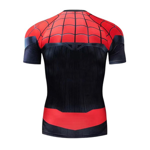 Camiseta Deportiva de Compresión para Hombre, Impresa en 3D Personalizada, de Secado Rápido, Ajuste Ceñido, para Gimnasio y Entrenamiento, Venta al Por Mayor, Ropa Deportiva de Alto Rendimiento OEM - Product Image 2
