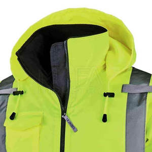 Veste de sécurité écologique en tissu recyclé Veste de sécurité durable à haute visibilité pour vêtements de travail - Product Image 3