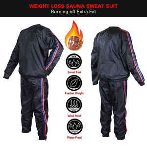 Ensemble de vêtements de sport pour hommes : Sweat à capuche de sauna, pull, tenue de gym, course à pied, fitness, perte de poids, vêtements favorisant la transpiration, jogging, Hotsuit - Product Image 2