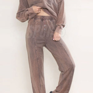 Vêtements de grande taille à la mode Survêtements délavés à l'acide Survêtements délavés à l'acide pour femmes de qualité supérieure - Product Image 6