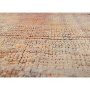 Alfombras de Lana Anudadas a Mano Nuray, Diseño Rectangular con Medallón Rojo Naranja y Patrones Abstractos para el Hogar, para Sala de Estar y Dormitorio, 9x12, Pae-4608 - Product Image 3